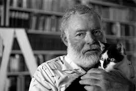 hemingway with cat out